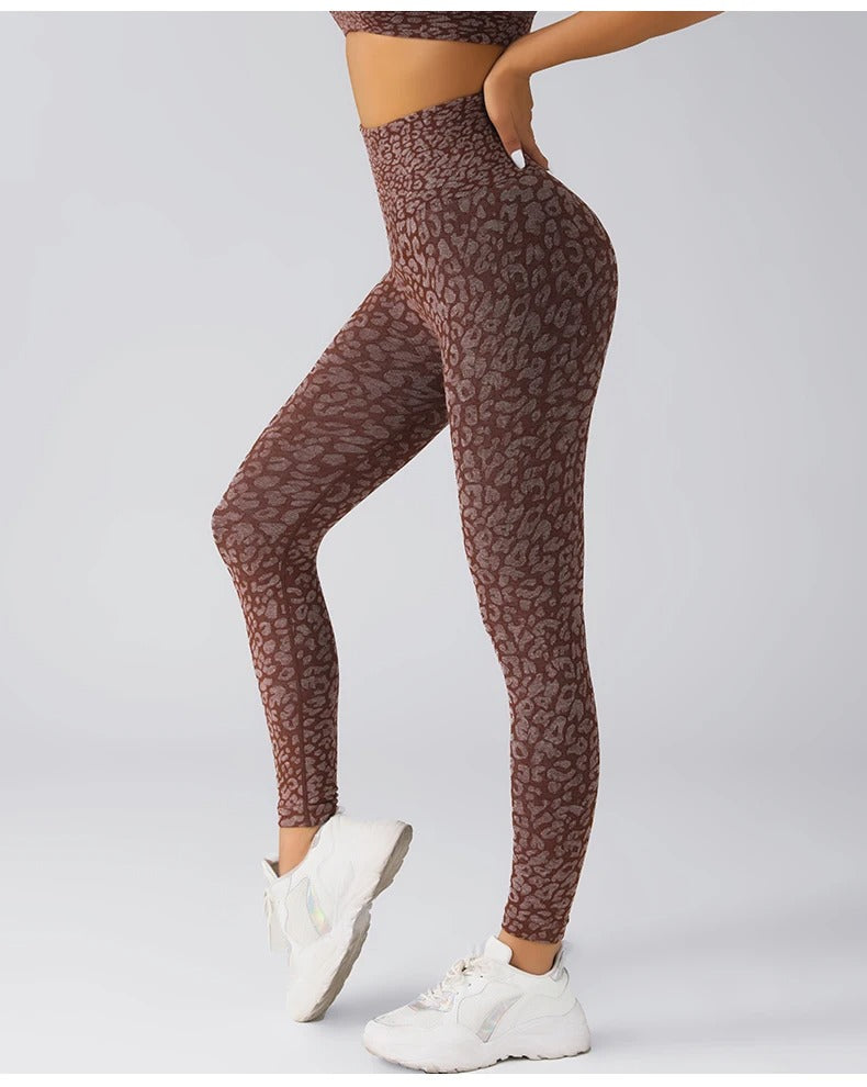Women's Leopard Print High-Waist Leggings