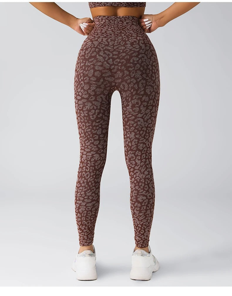 Women's Leopard Print High-Waist Leggings