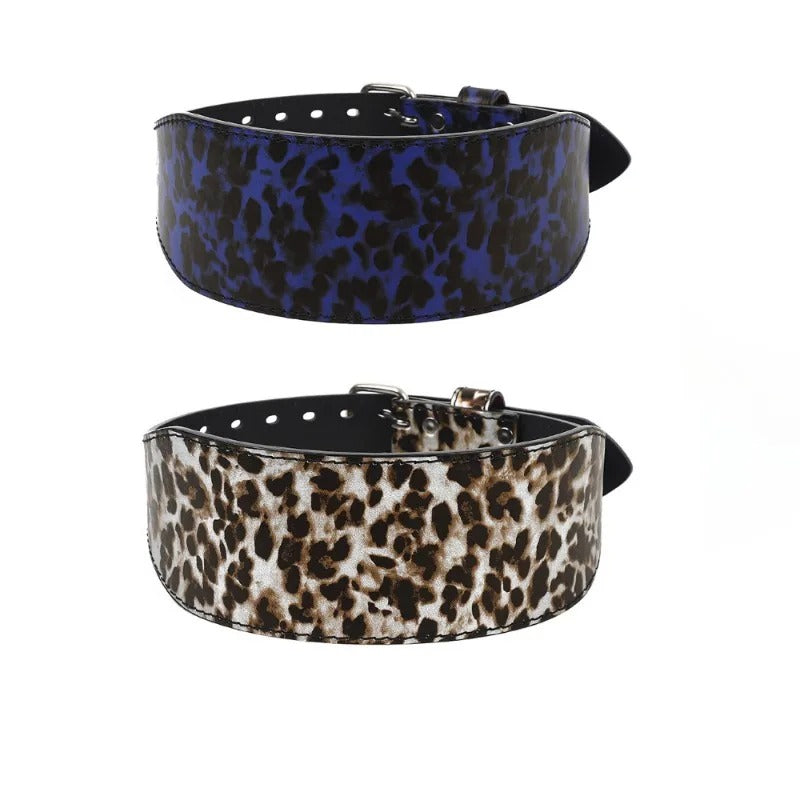 Leopard Print Weightlifting Belt
