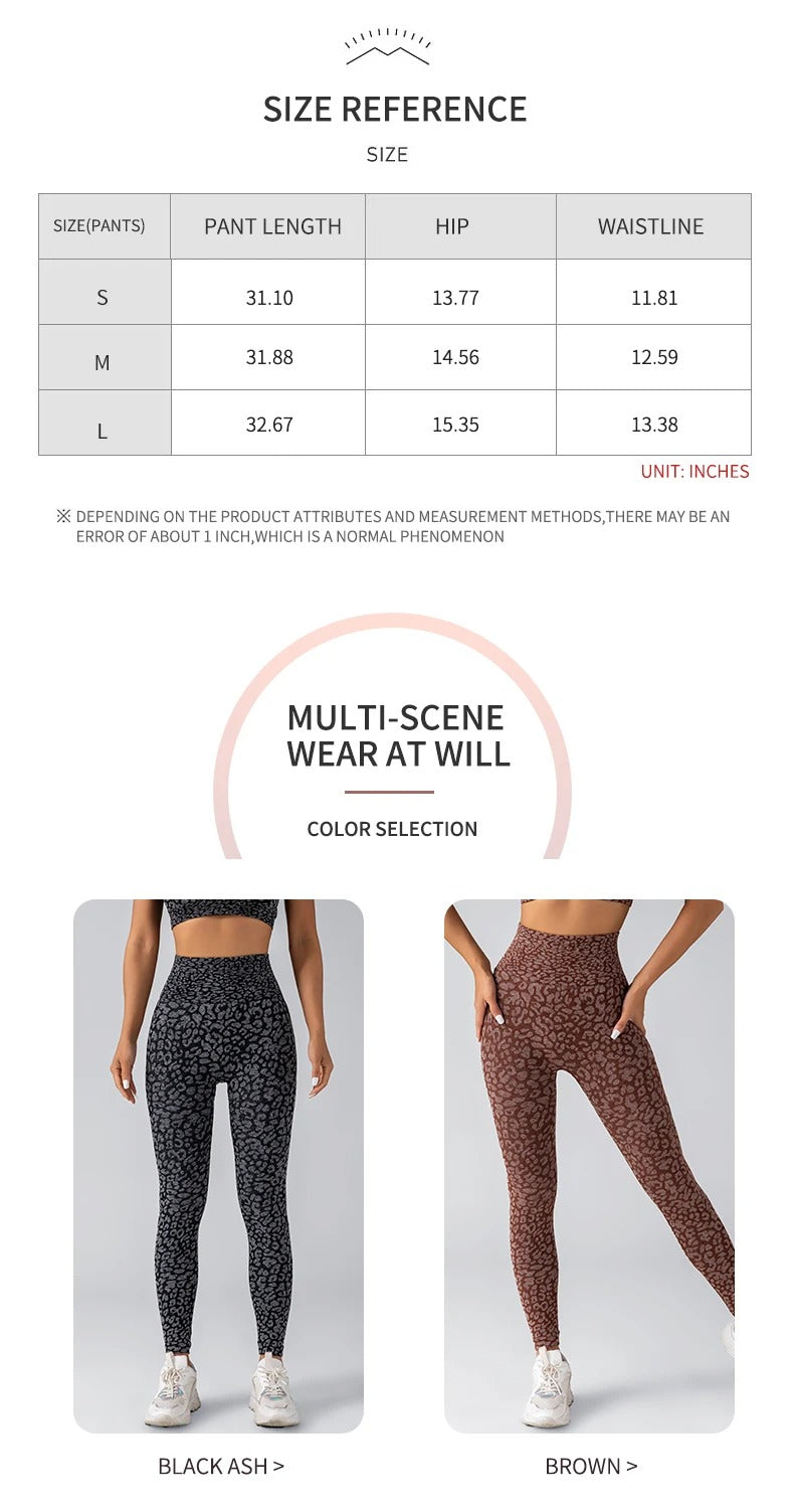 Women's Leopard Print High-Waist Leggings