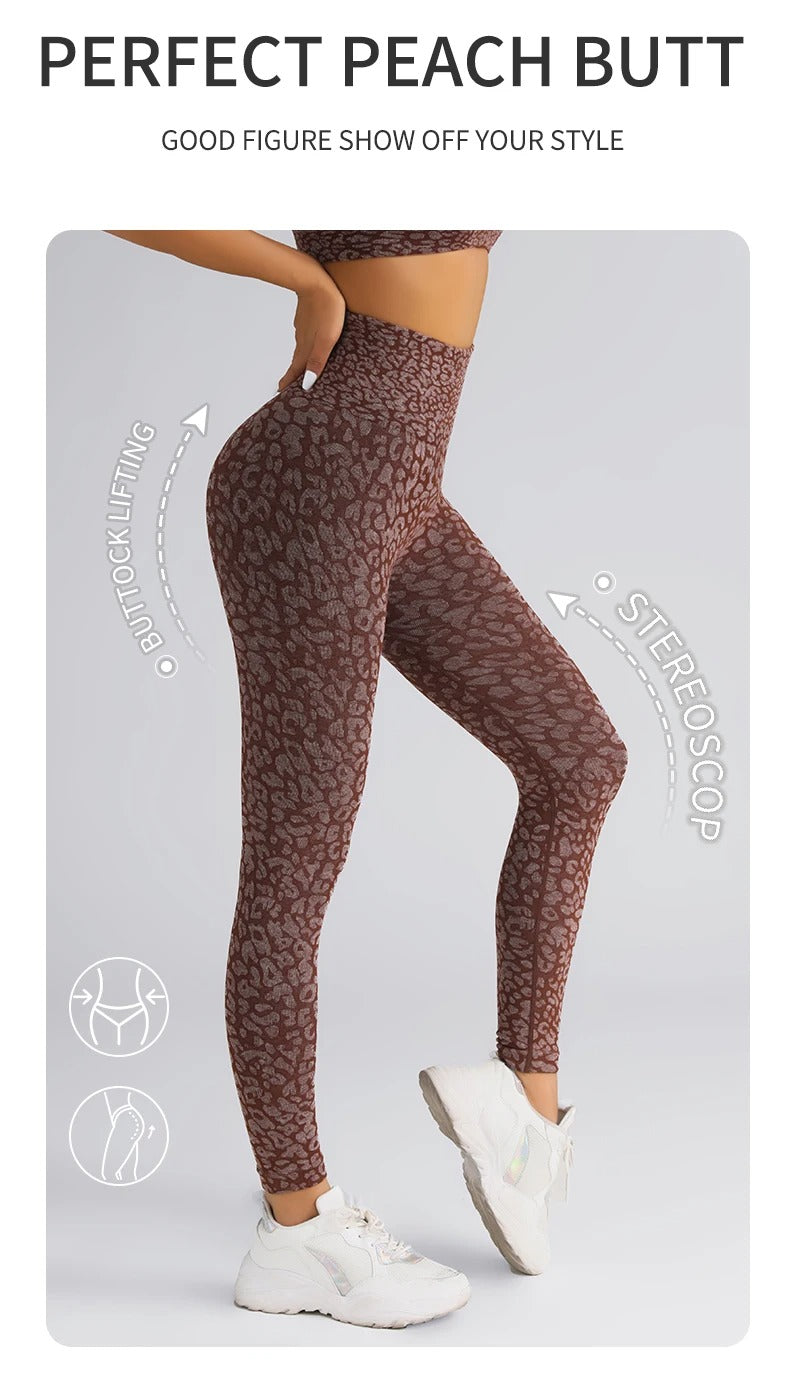 Women's Leopard Print High-Waist Leggings