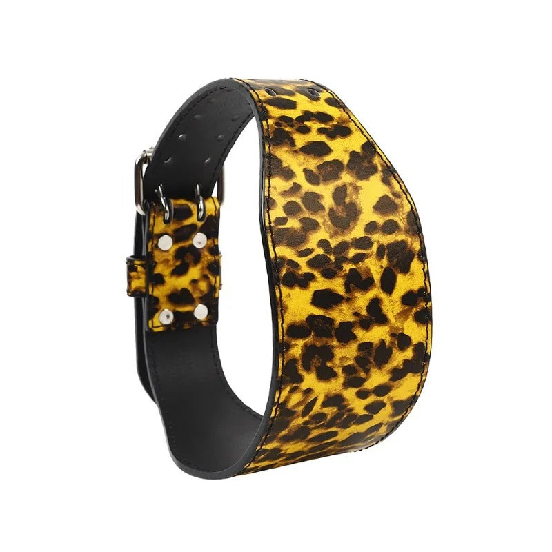 Leopard Print Weightlifting Belt