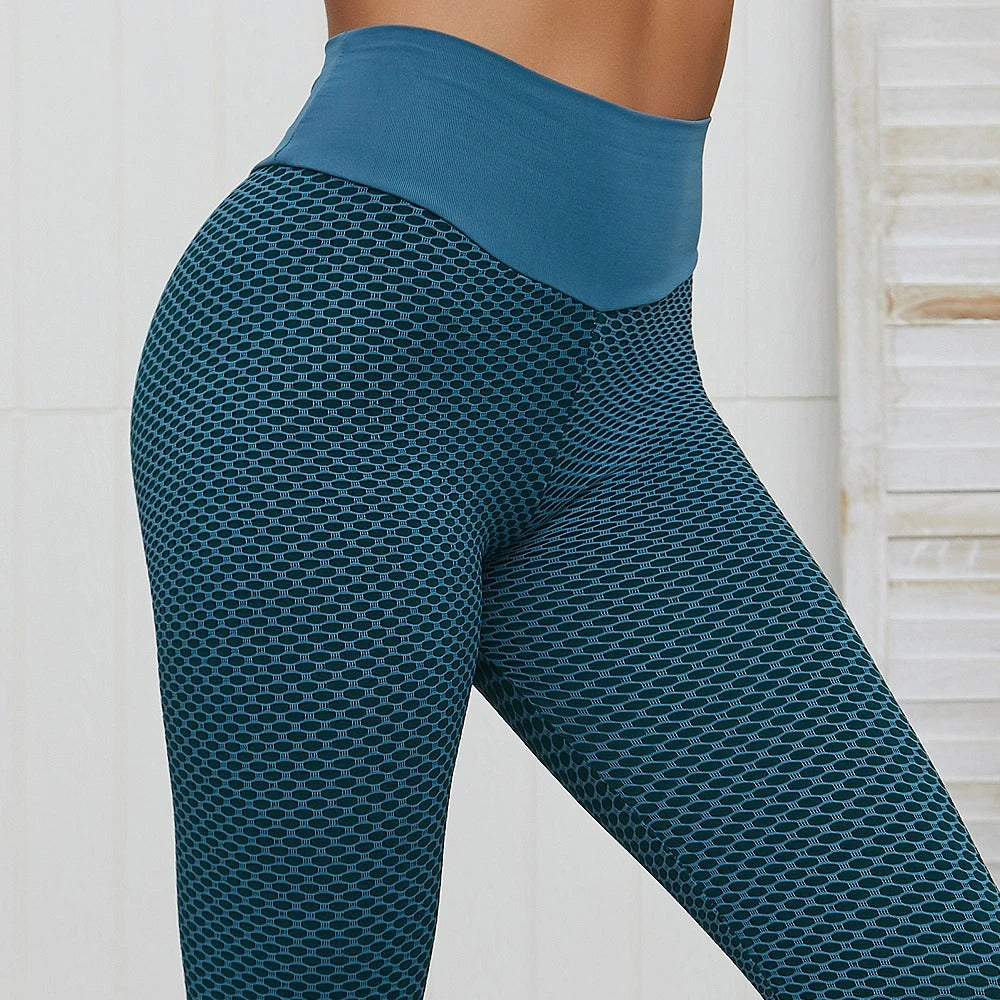 Women's Mesh-Style High Waist Yoga Leggings
