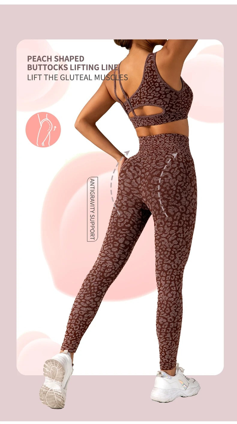 Women's Leopard Print High-Waist Leggings