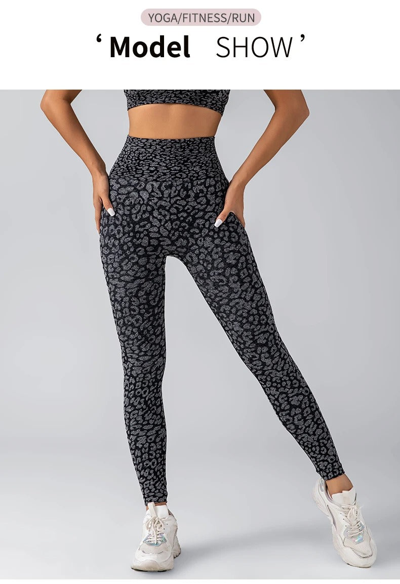 Women's Leopard Print High-Waist Leggings