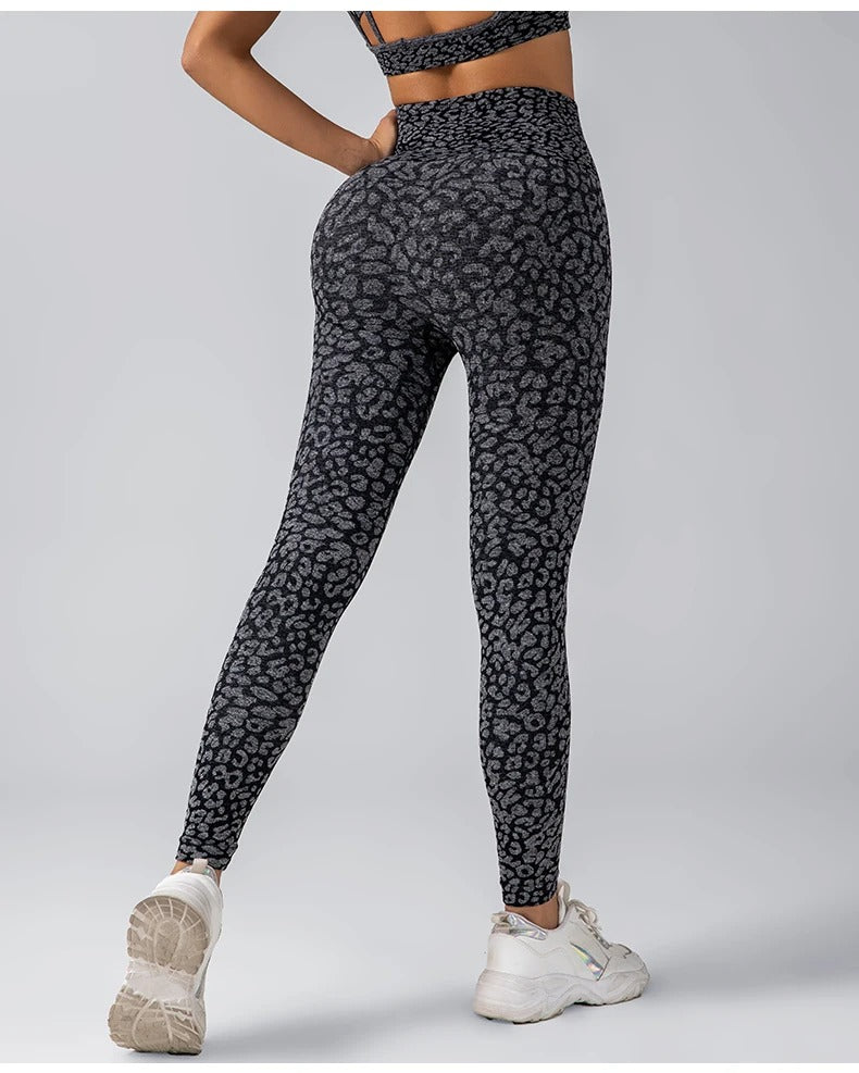 Women's Leopard Print High-Waist Leggings