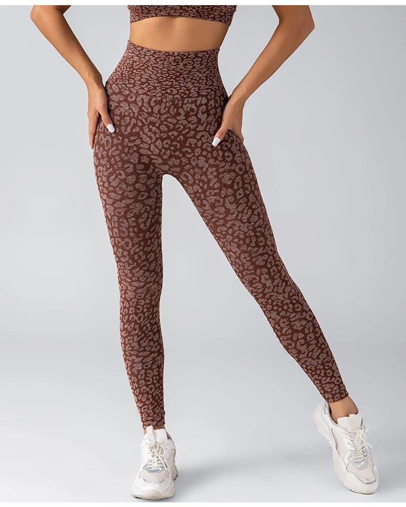 Women's Leopard Print High-Waist Leggings