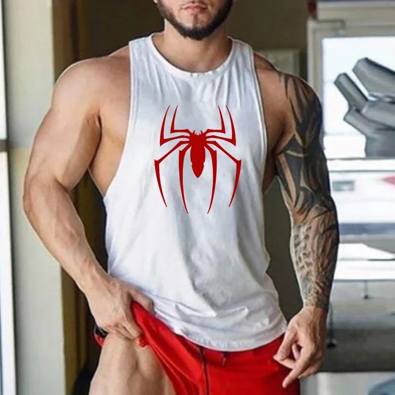 Men's Spider Printed Vest