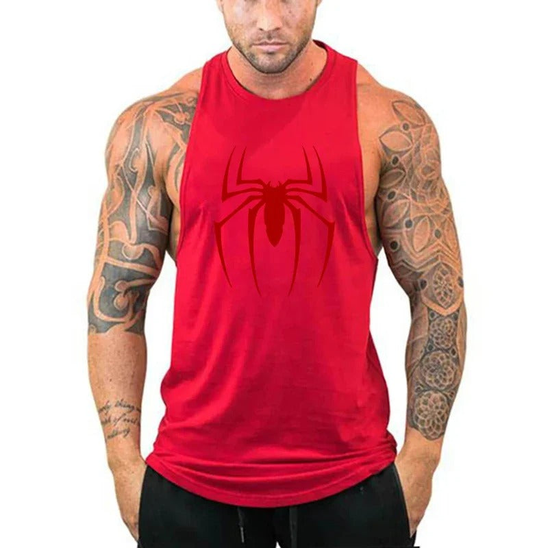 Men's Spider Printed Vest