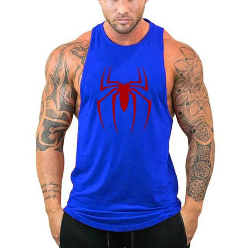 Men's Spider Printed Vest